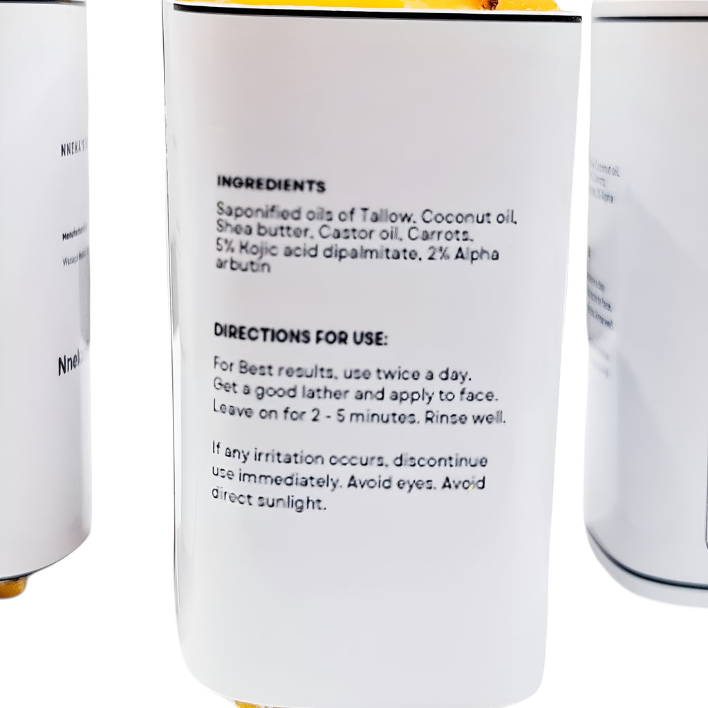 Kojic acid and Alpha arbutin Carrot Soap